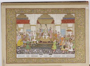 Album di genealogia dinastica Mughal, 1855