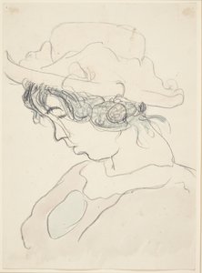 Ragazza con cappello rosa, sorella dell