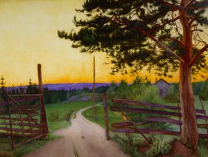 Strada di campagna da Harald Oscar Sohlberg