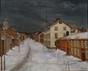 Strada principale, Roros da Harald Oscar Sohlberg
