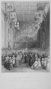 Installazione del Lord Mayor di Londra alla Guildhall, Città di Londra, 1838 da Harden Sidney Melville