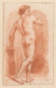 Nudo maschile in piedi, visto di schiena (3° premio 1766) da Harmanus Vinkeles