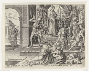 La regina Atalia fa uccidere i figli del re