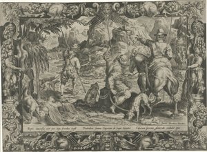 Caccia allo stambecco (Scene di caccia) da Harmen Jansz Muller