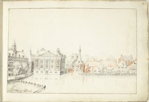 Veduta degli edifici presso la Hofvijver, L