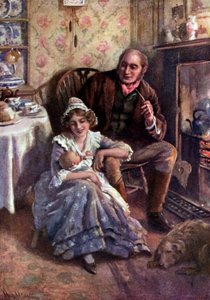 Il grillo del focolare di Charles Dickens da Harold Copping