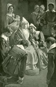 Cristiana che benedice i suoi figli
