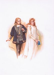 Amleto e Ofelia (illustrazione da Amleto)