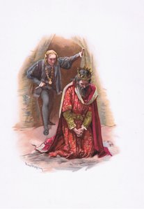 Amleto e il re (illustrazione da Amleto)