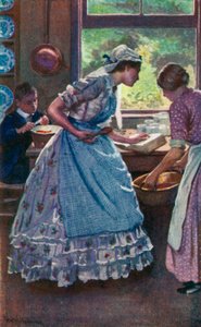 Illustrazione per Buone Mogli di Louisa M. Alcott da Harold Copping