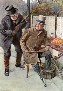 Mr. Boffin e Silas Wegg (litografia a colori)