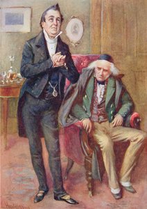 Mr Pecksniff e il vecchio Martin Chuzzlewit, illustrazione per 
