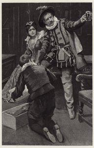 Petruchio iniziò a tempestare di nuovo, dicendo che il cappello era modellato in una scodella da Harold Copping