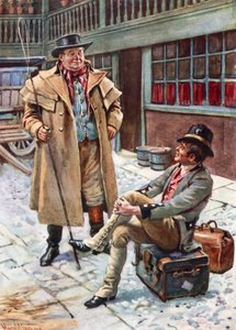 Sam Weller e suo Padre (litografia a colori)