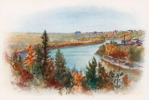 Il fiume Saskatchewan a Edmonton