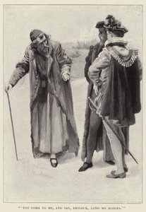 Vieni da me e dici, Shylock, prestami denaro da Harold Copping