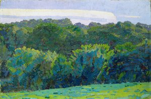 Paesaggio, Somerset, 1917 da Harold Gilman