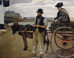 Uomo con donna in un carro da Harold Harvey