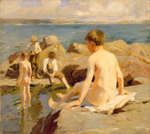 Sulle rocce vicino a Newlyn