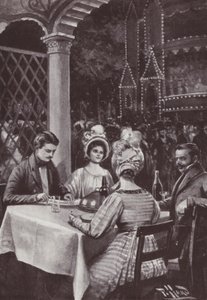 Illustrazione per La fiera della vanità di William Makepeace Thackeray (litografia) da Harold Hume Piffard