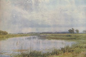 Un fiume in una pianura, 1910 da Harold Sutton Palmer