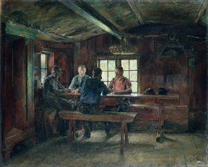 Giocatori di carte da Harriet Backer