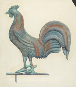 Galletto segnavento in rame