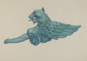 Grifone di ferro ornamentale da Harriette Gale