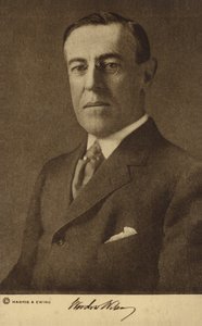 Woodrow Wilson (foto b/n) da Harris & Ewing