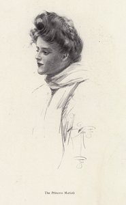 Un personaggio, Contessa Frina Mavrodin dal romanzo The Princess Moritza di Percy Brebner da Harrison Fisher