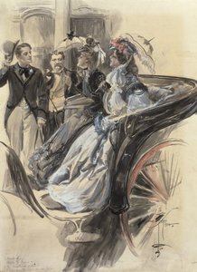 Giro in carrozza, 1904 da Harrison Fisher