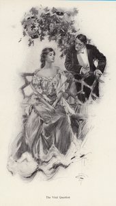 Uomo che propone matrimonio a una donna da Harrison Fisher