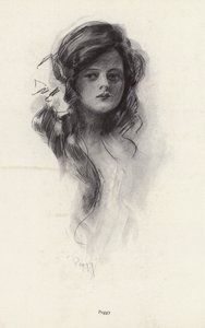 Ritratto di una giovane ragazza di nome Peggy da Harrison Fisher