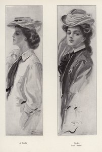 Il personaggio Nedra dal romanzo Nedra, di George Barr McCutcheon da Harrison Fisher