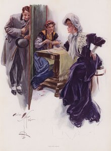 Giovane donna che si fa leggere il futuro da una zingara