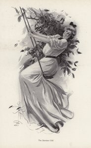 Giovane donna su un