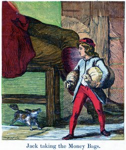 Jack che prende i sacchi di denaro dal castello del Gigante, 1867