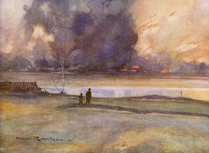 Campi da golf: Porthcowl, andando verso la diciottesima buca da Harry (1878 1950) Rountree