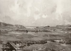 Campi da Golf: Bude, la buca "Nursery Maid" (litografia) da Harry (1878 1950) Rountree