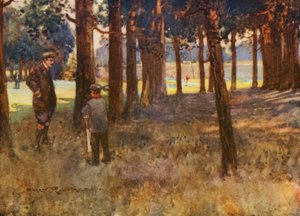 Campi da golf: Mildenhall, il risultato di un brutto colpo al sesto da Harry (1878 1950) Rountree