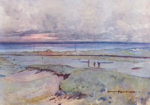Campi da golf: Muirfield, il quarto e quattordicesimo green da Harry (1878 1950) Rountree