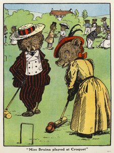 "Miss Bruina giocava a croquet" da Harry B Neilson