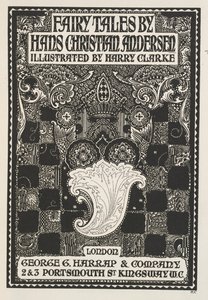 Pagina del titolo illustrata, con simboli e quadrati. da Harry Clarke