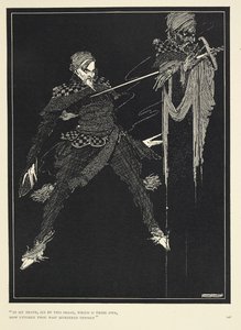 "Nella mia morte, vedi con questa immagine, che è la tua, quanto completamente ti sei ucciso". Il doppio del narratore, in "William Wilson," The Gift (1839) da Harry Clarke