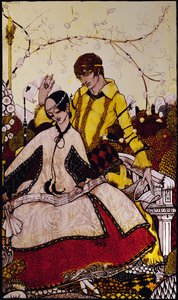 Sette giorni di canicola lasciamo passare, nominando regine a Glenmacnass, illustrazione di Harry Clarke da 