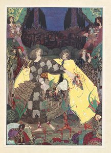 Il giardino del paradiso. "Ora inizieremo le nostre danze!" gridarono le fate. da Harry Clarke