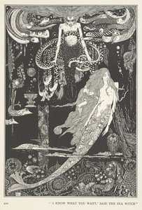 La piccola sirena. "So cosa vuoi," disse la Strega del Mare. da Harry Clarke