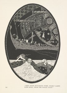 La figlia del re delle paludi. Stavano tornando a casa, riccamente carichi di bottino, dalla costa gallica. da Harry Clarke