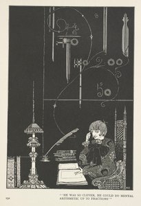 La Regina delle Nevi. Era così intelligente che poteva fare calcoli mentali fino alle frazioni. da Harry Clarke