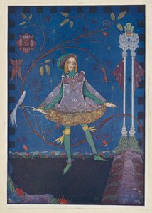 Il guardiano dei maiali. Sulla tomba del padre del principe cresceva un cespuglio di rose, illustrazione da 
